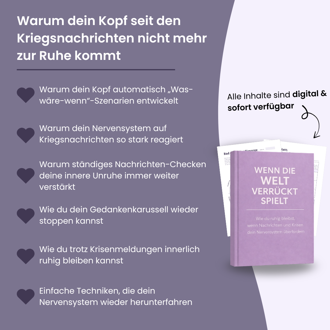 Wenn die Welt verrückt spielt - wie du ruhig bleibst